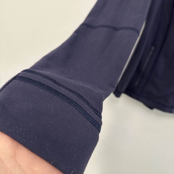 Lululemon Define Full Zip Mock Neck Long Sleeve Jacket Navy Women's 12 - Picture 3 of 16